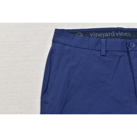 Vineyard Vines On The Go Blue Stretch Pants Regular Size 31x32 Golf Stretch - Picture 7 of 8